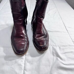 Florsheim Men's Dark Burgundy Leather Boots